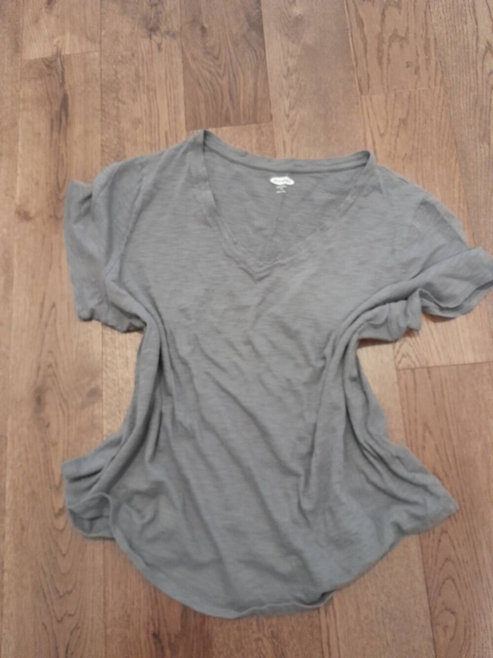 Old Navy Heather Gray V-Neck Short Sleeve T-Shirt, Women’s XL